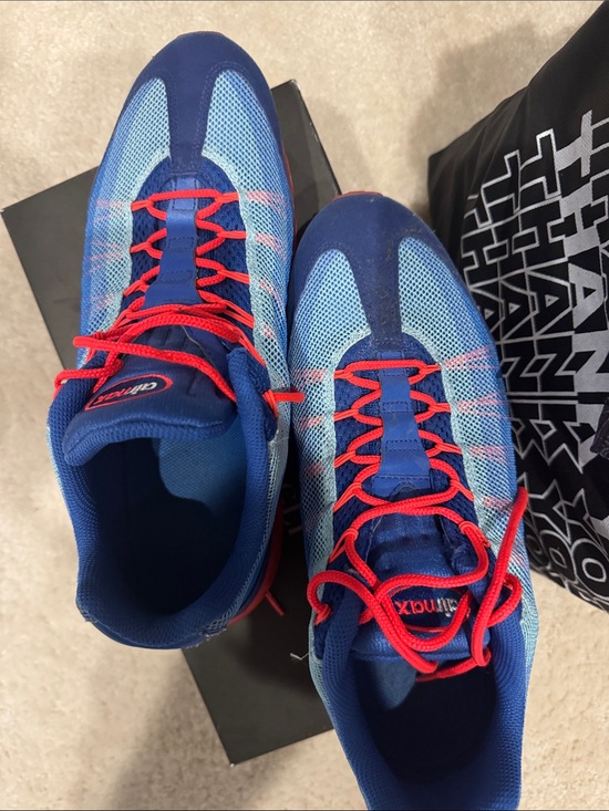 Nike Other - Air max mens 10.5 Blue Sneakers with Red Accents